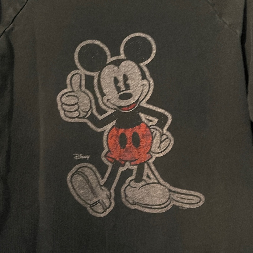 Free People x Junk Food Collab Mickey Mouse Large Black Sweatshirt VGUC - Picture 6 of 10
